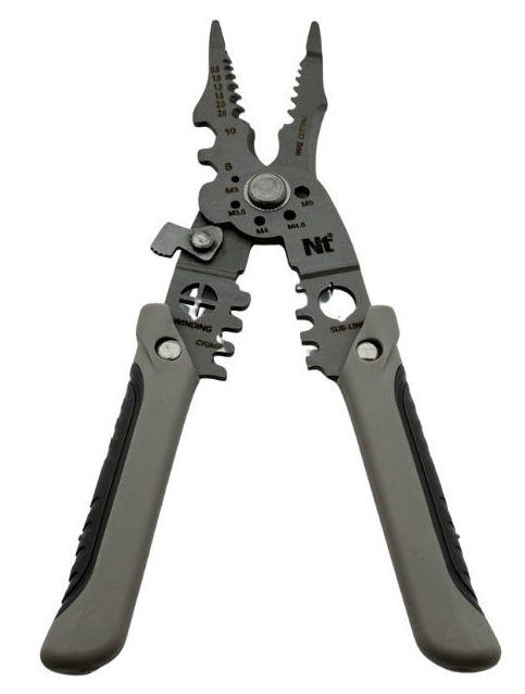 NT TOOLS NTWS7504 Çok Amaçlı Kablo Kesici Sıyırma Makası Pensesi 7.5'' Paslanmaz Çelik resmi