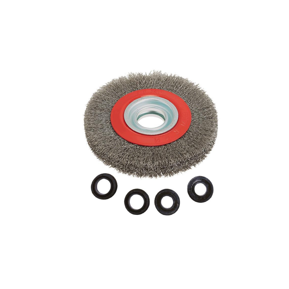 TOWER GRİ SAÇAKLI DAİRE TEL FIRÇA 175 MM -10 ADET  resmi
